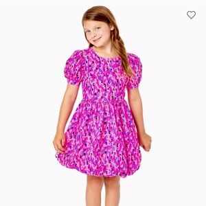 Lily Pulitzer kids Mini Moiraine- pink abstract leopard